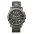 Relógio Masculino Armani Exchange Outerbanks, Aço, Cor Da Pulseira: Cinza