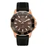 Relógio Masculino Bulova 98b421 Marine Star, Pulseira Preta, Moldura Rosa, Fundo Marrom