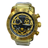 Relogio Masculino Bvgari Esqueleto