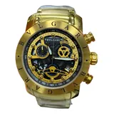 Relogio Masculino Bvgari Esqueleto