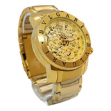 Relogio Masculino Bvgari Skeleton
