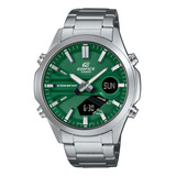 Relógio Masculino Casio Edifice Efv c120d 3a Prateado Aço Inoxidável
