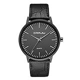 Relógio Masculino Casual Ultra Fino De Luxo Analógico Preto (preto)