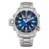 Relógio Masculino Citizen Promaster Aqualand Jp200067l, Cor De Malha, Prata, Moldura, Cor De Fundo Azul, Cor De Fundo Azul