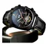 Relógio Masculino Couro Luxo Black Social Quartzo Sport