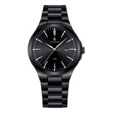 Relógio Masculino De Pulso Minimalista Moderno Social Esporte Fino Vanglore 4355a Preto All Black Pulseira Preta Visor Preto 40 Mm Aço Inoxidável Coleção Upclassic