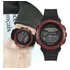 Relógio Masculino Digital Esportivo De Pulso Com Pulseira De Silicone À Prova D' Água Preto E Vermelho Redondo Pequeno Com Cronômetro, Alarme, Calendário E Iluminação Noturna - Mo0450c/8r Mormaii