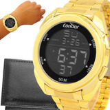 Relógio Masculino Dourado Condor Ouro 18k