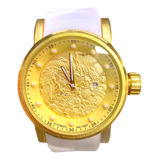 Relógio Masculino Estiloso Para Presente Dourado