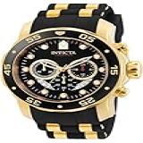 Relógio Masculino Invicta 6981 Pro Diver Collection Cronógrafo Mostrador Preto