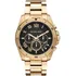 Relógio Masculino Michael Kors Mk8481 Brecken Preto Durado Cor Da Correia Dourado Cor Do Bisel Dourado