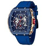 Relógio Masculino Mini Focus Fashion Sport Relógios De Pulso Cronógrafo Impermeável Luminoso Calendário Pulseira De Silicone Relógio De Quartzo Para Homens Azul Dourado Moda Casual