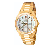 Relógio Masculino Oremte Original Prova D água Marca Data Gw Cor Da Correia Dourado Cor Do Fundo Branco