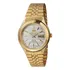 Relógio Masculino Orient Automatic 469gp083fs2kx Original Correia Dourado Bisel Dourado Fundo Prateado