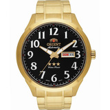 Relógio Masculino Orient Dourado Automático 3