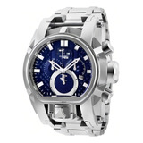 Relogio Masculino Prata Azul