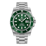 Relógio Masculino Rolex Submariner Verde 41mm