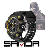 Relógio Masculino Sanda 6021 Militar Shock Tatico Original