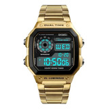 Relógio Masculino Skmei Digital 1335 Dourado