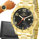 Relógio Masculino Technos Dourado Top Original Prova D água