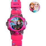 Relógio Meninas Frozen Infantil Rosa Disney