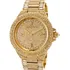 Relógio Michael Kors 100% Original Mk5720 Cravejado Em Pedra Correia Ouro Bisel Ouro Fundo Ouro