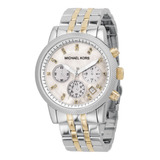 Relógio Michael Kors Mk5057 Prata Misto Madrepérola S/ Caixa