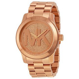 Relógio Michael Kors Mk5661 Runway Oversized Rose Logo