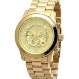 Relógio Michael Kors Mk8077 Dourado Unissex Oversized