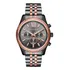 Relógio Michael Kors Mk8561 Lexington Grafite Rose 45mm Cor Da Correia Bicolor