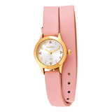 Relógio Mini Feminino Copc21jkq 5k Dourado