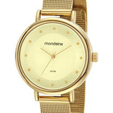Relógio Mondaine Feminino Dourado 32290lpmvde1