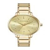 Relógio Mondaine Feminino Dourado Kit Com Semi Joia 32561LPMKDE1