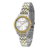 Relogio Mondaine Prata Dourado