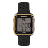 Relógio Mormaii Digital Masculino Quadrado Preto Dourado Prova Dágua Mo6600c 8p