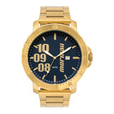 Relógio Mormaii Movx42eaa/4d Movx42eaa Grande Preto Dourado