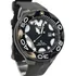 Relógio New Orca Full Black Aqualand Eco Drive Correia Preto Bisel Preto Fundo Preto