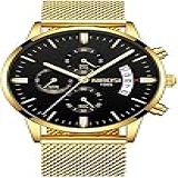 Relógio Nibosi Masculino 2309 Dourado Pulseira