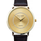 Relógio Nowa Feminino Dourado Couro Nw1410k