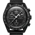 Relógio Omega X Swatch Moonswatch Moonphase Snoopy Black Correia Preto Bisel Preto Fundo Preto