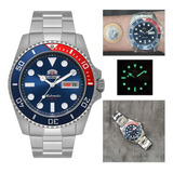 Relógio Orient Automático Submariner F49ss Pepsi P D água