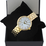Relógio Orient Feminino Fgss0171 B1kx Dourado Analogico