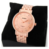 Relogio Orient Feminino Rose Gold Frss1042 R2rx Cor Da Correia Rosa