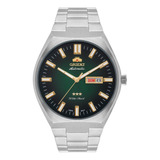 Relógio Orient Masculino Automático 469ss086 E1sx Verde Aço