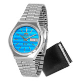 Relógio Orient Masculino Automático 469wb7a A1sx Azul 