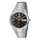 Relógio Orient Masculino Automático Prata 3 Estrelas 469wa3f