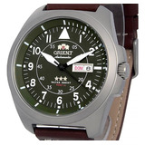 Relógio Orient Masculino Automático Prateado Verde
