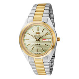 Relógio Orient Masculino Dourado Automatico 469wc1f