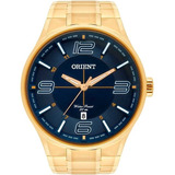Relógio Orient Masculino Dourado Mgss1136 D2kx
