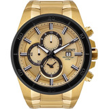 Relógio Orient Masculino Dourado Neo Sports Cronógrafo Luxo